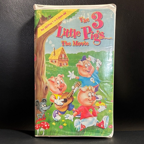 Other - 5/$20 The 3 Little Pigs The Movie Kids VHS - Colorful Green Cover